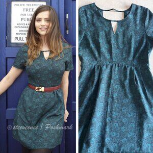 Pins and Needles Floral Cut-Out Dress ASO Clara Oswald